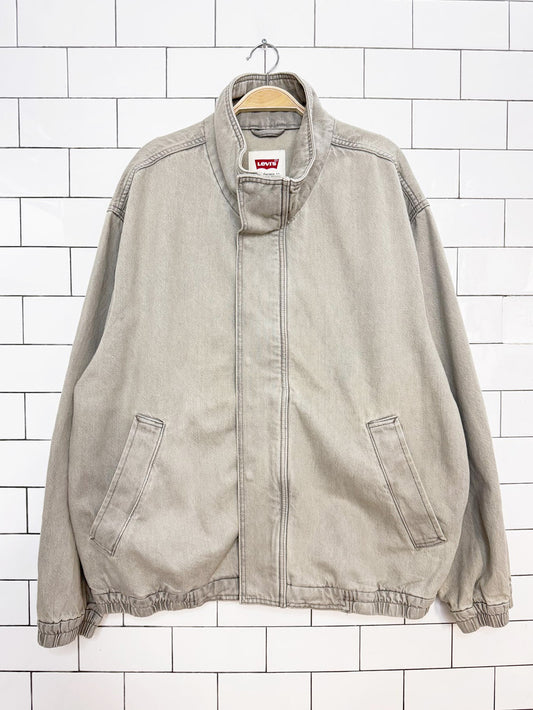 levi's oversized way denim bomber jacket