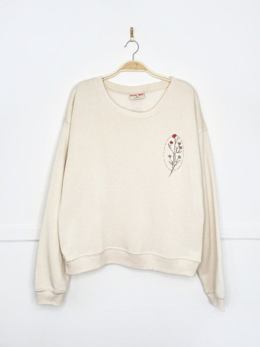 taylor swift loving him was red cozy sweatshirt - good market thrift store