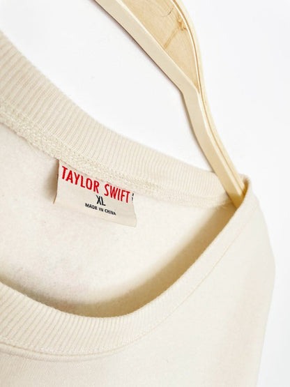 taylor swift loving him was red cozy sweatshirt - good market thrift store