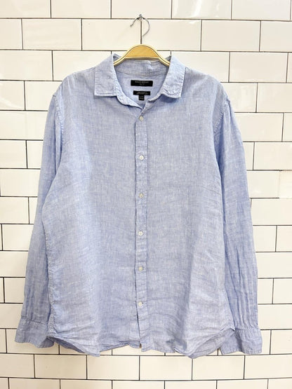 banana republic oversized linen shirt - good market thrift store