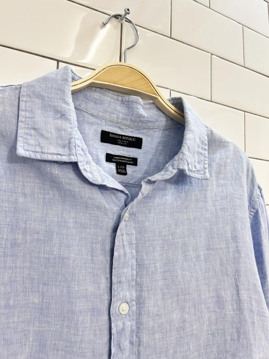 banana republic oversized linen shirt - good market thrift store