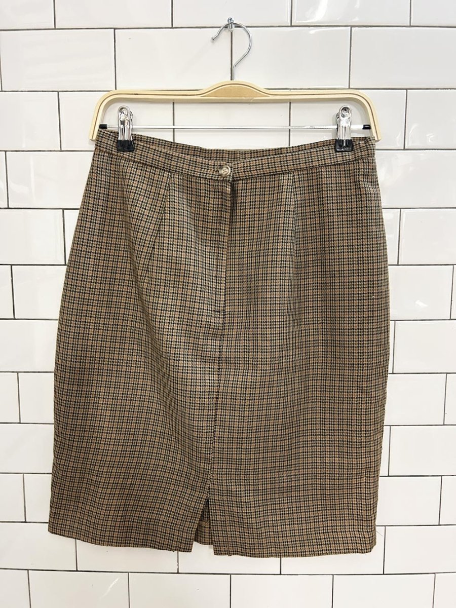 vintage 00s villa mode plaid mini skirt - good market thrift store