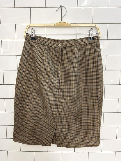 vintage 00s villa mode plaid mini skirt - good market thrift store