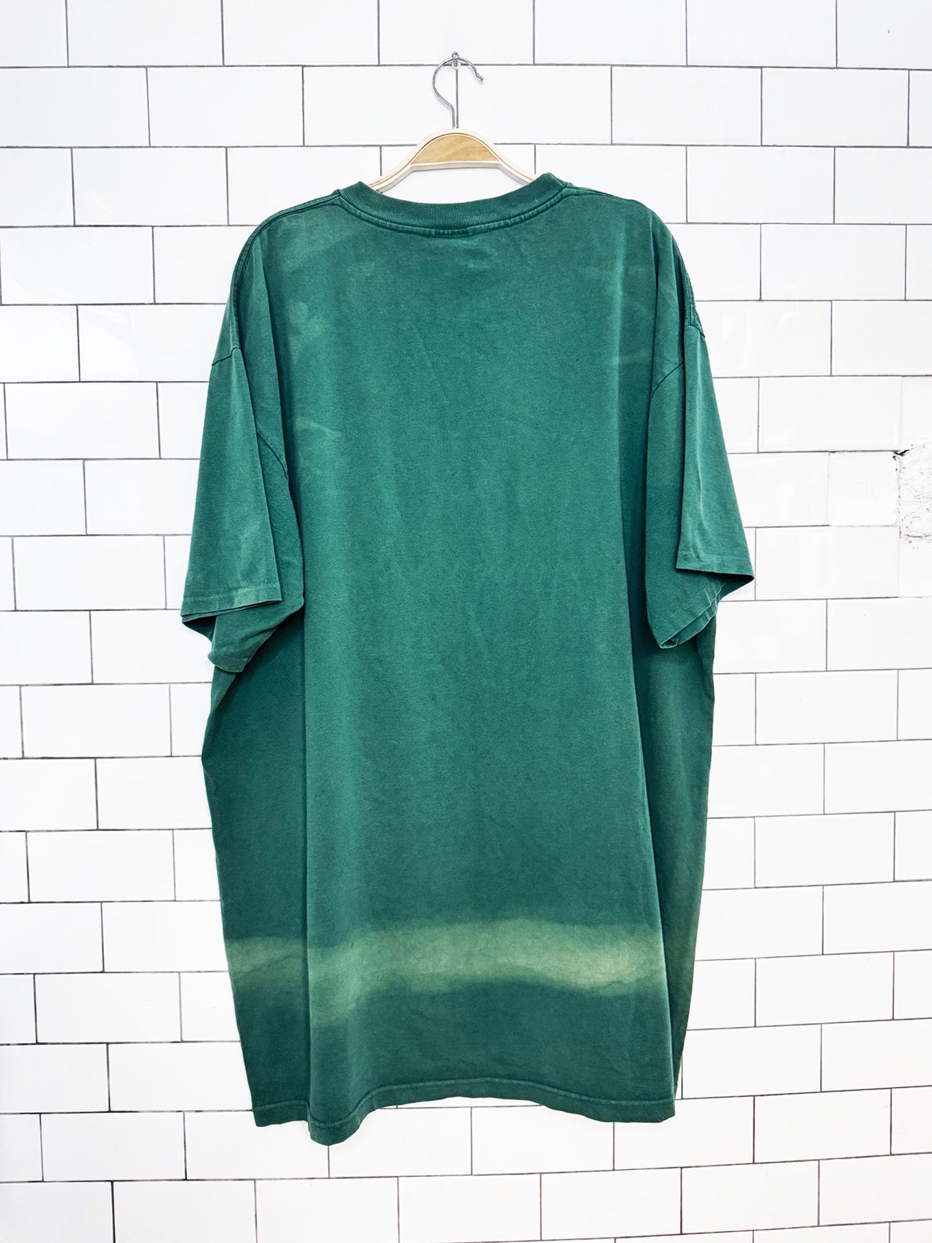vintage 90s green bay packers distressed smiley t-shirt dress | made in USA
