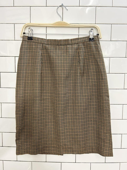 vintage 00s villa mode plaid mini skirt - good market thrift store