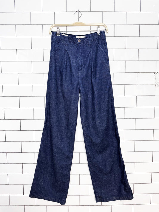 levi's x felix the cat tailored high loose pleated wide leg jeans