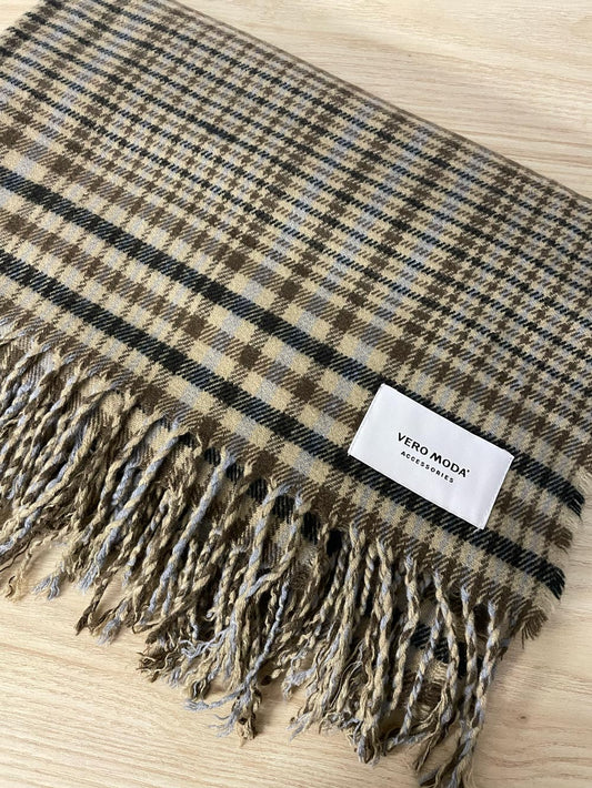 vero moda plaid xl blanket scarf