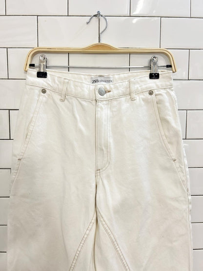 zara twisted seam wide leg jeans - good market thrift store