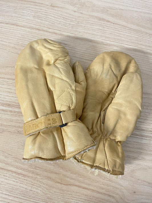 vintage arctic 3 sherpa deerskin mitts