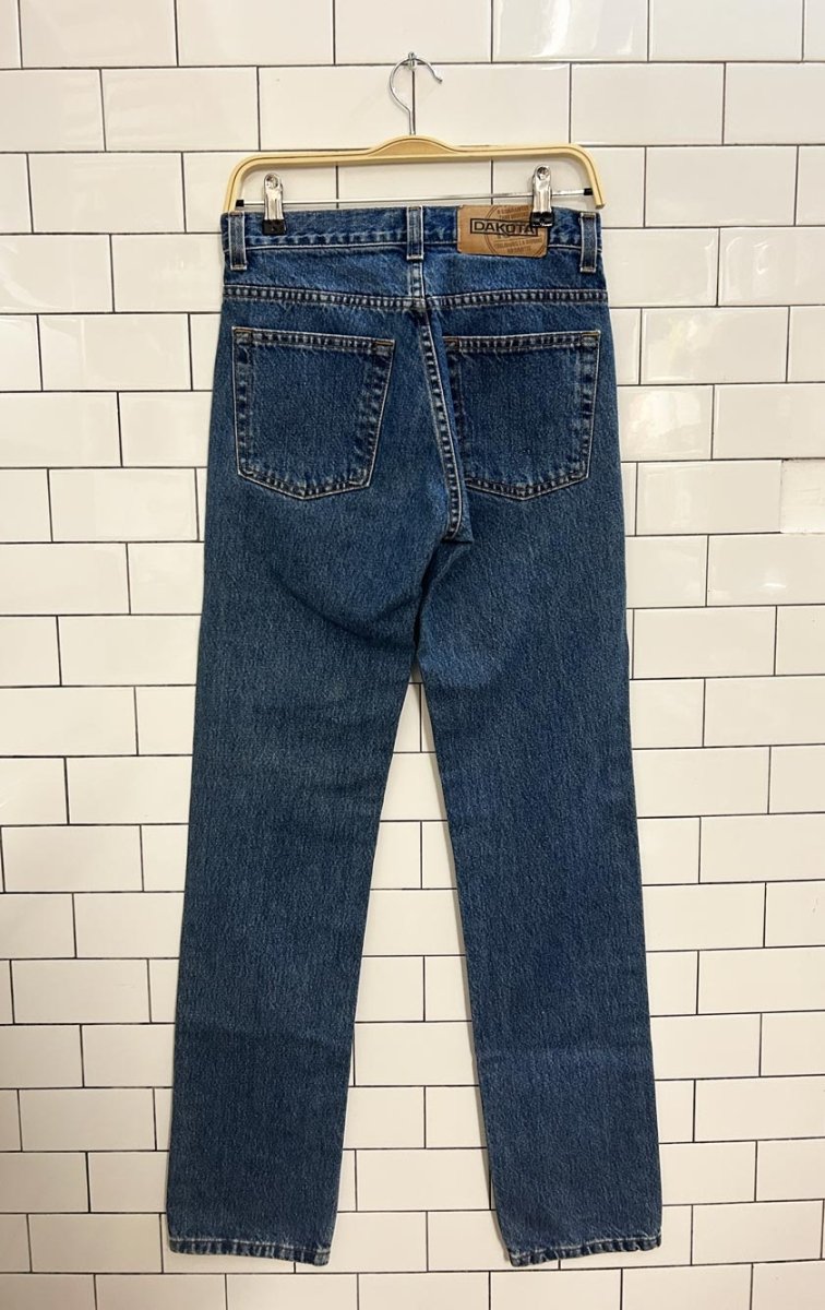 vintage 90s dakota high rise straight jeans - good market thrift store