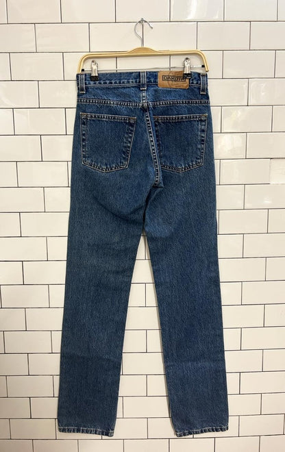 vintage 90s dakota high rise straight jeans - good market thrift store