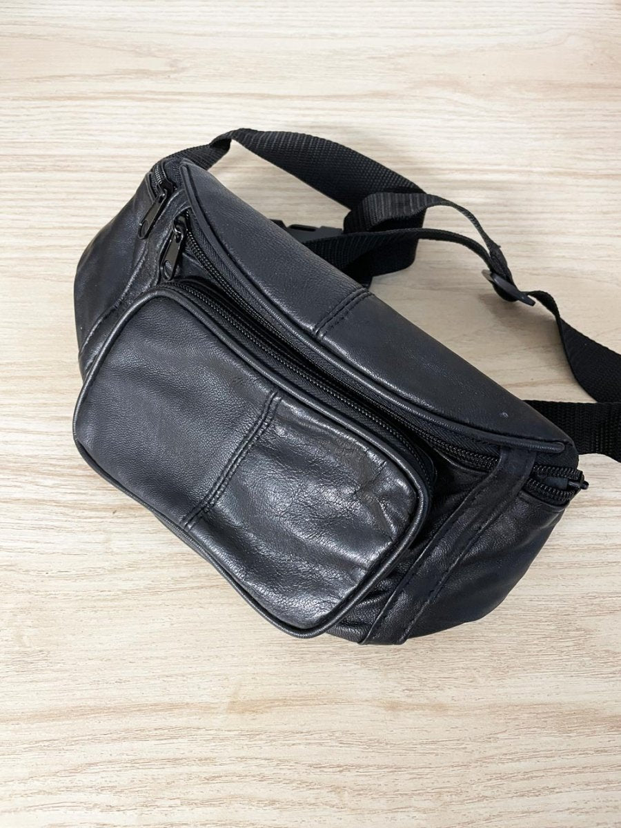vintage bentley leather belt bag - good market thrift store