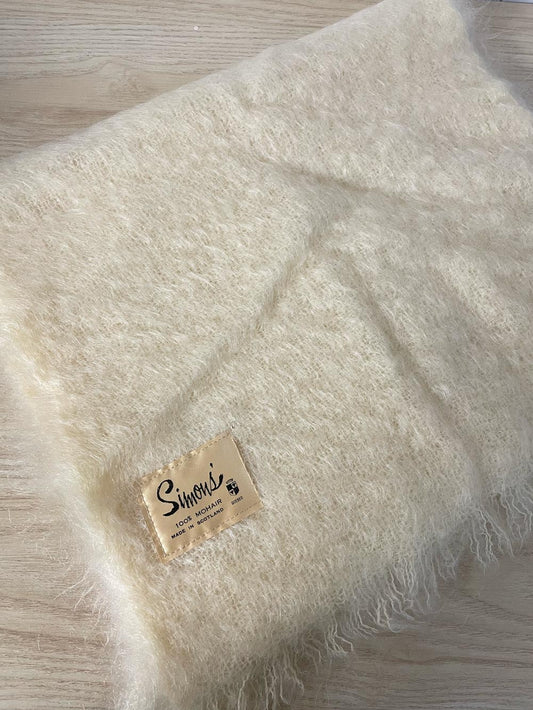 vintage simons scotland soft mohair scarf