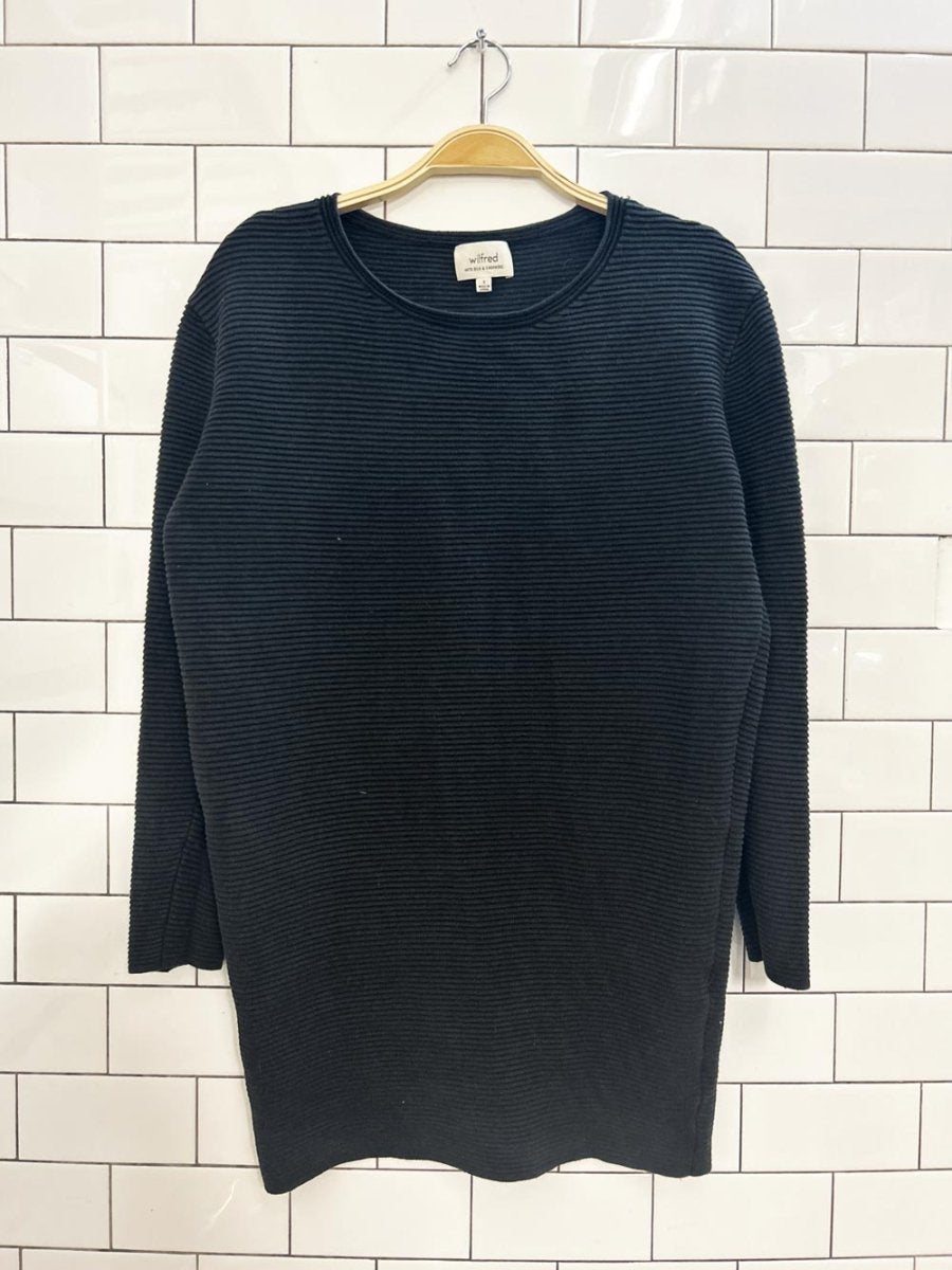 wilfred campanule silk + cashmere rib knit dress - good market thrift store