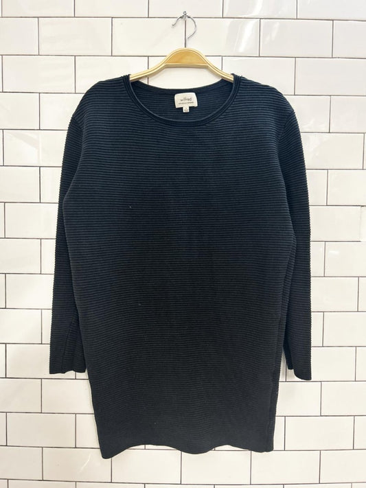 wilfred campanule silk + cashmere rib knit dress - good market thrift store