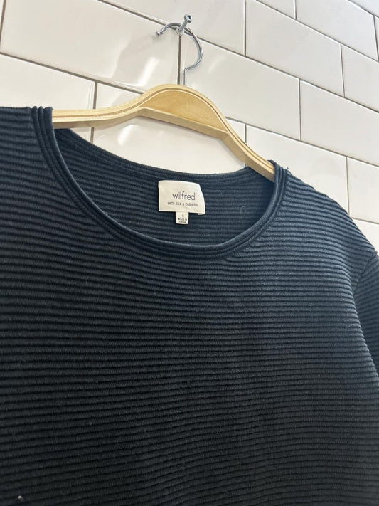 wilfred campanule silk + cashmere rib knit dress - good market thrift store