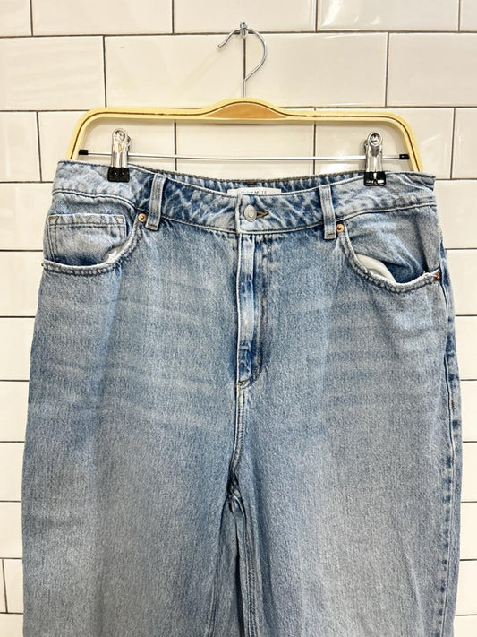 dynamite heidi distressed wide leg jeans - good market thrift store