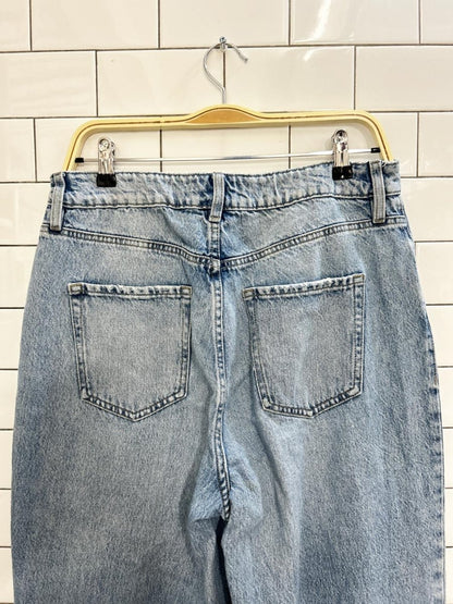 dynamite heidi distressed wide leg jeans - good market thrift store