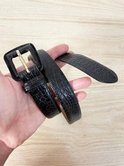 vintage 00s talbots leather belt | made in Italy - good market thrift store