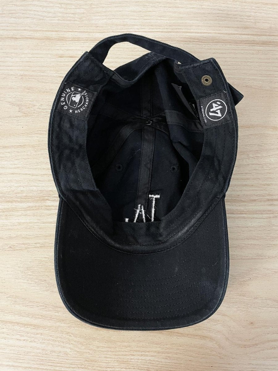 47 brand LA dodgers all black minimal hat - good market thrift store