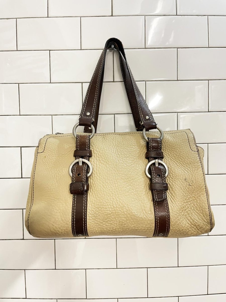 vintage 00s coach chelsea pebbled leather satchel - good market thrift store