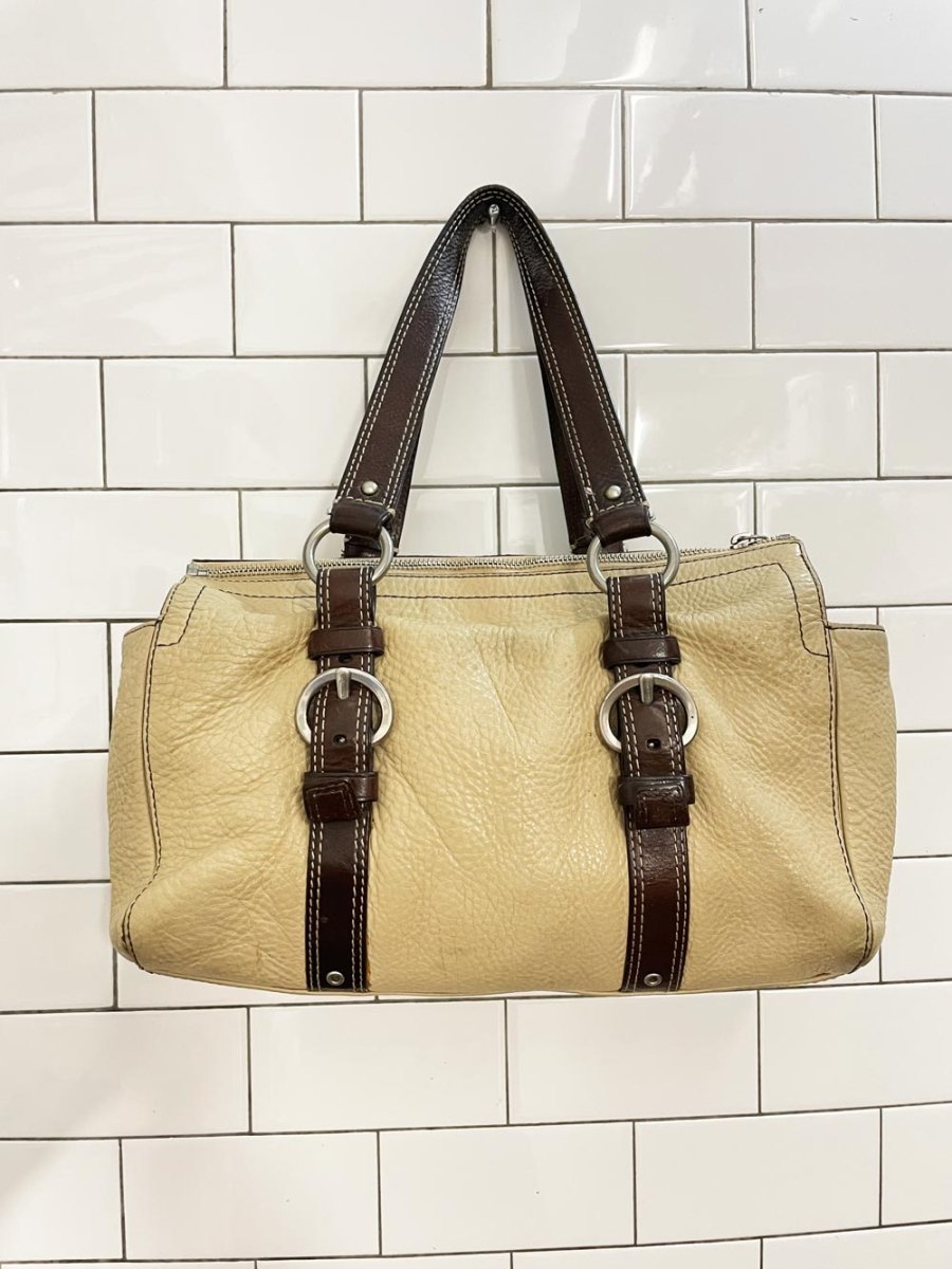 vintage 00s coach chelsea pebbled leather satchel - good market thrift store