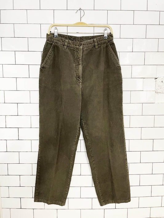 vintage 90s woolrich loden chunky cord pants | heritage