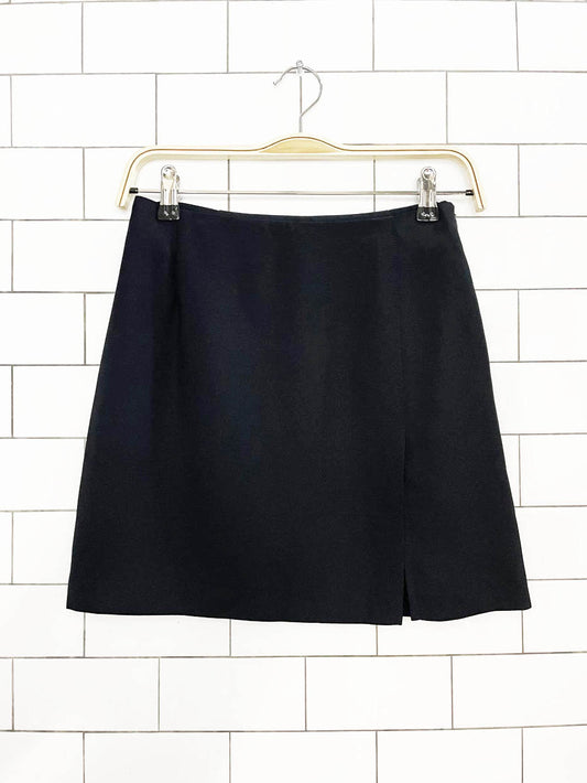 vintage 90s esprit minimal slit mini skirt