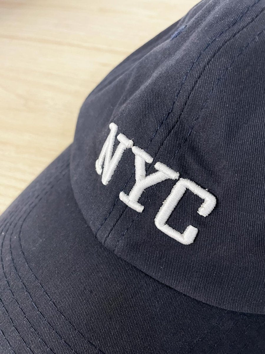 NYC 1987 embroidered cotton hat - good market thrift store