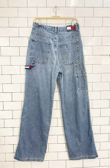 vintage 90s tommy hilfiger baggy carpenter jeans | made in Canada - good market thrift store
