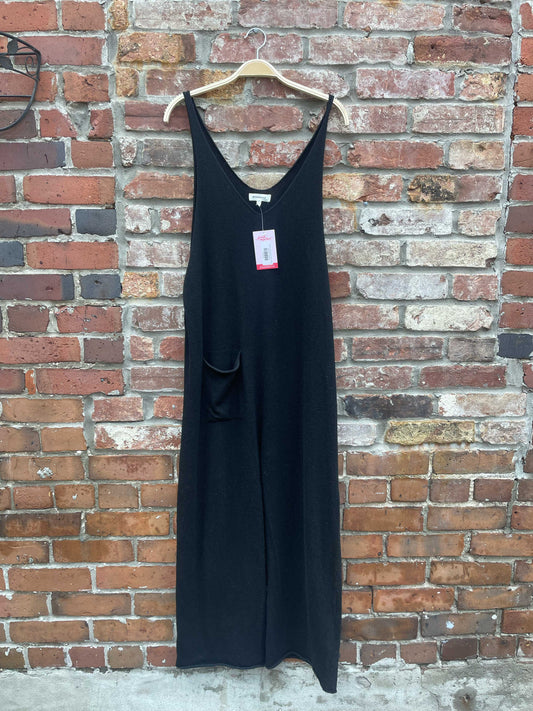 monteau knit pocket tank jumpsuit