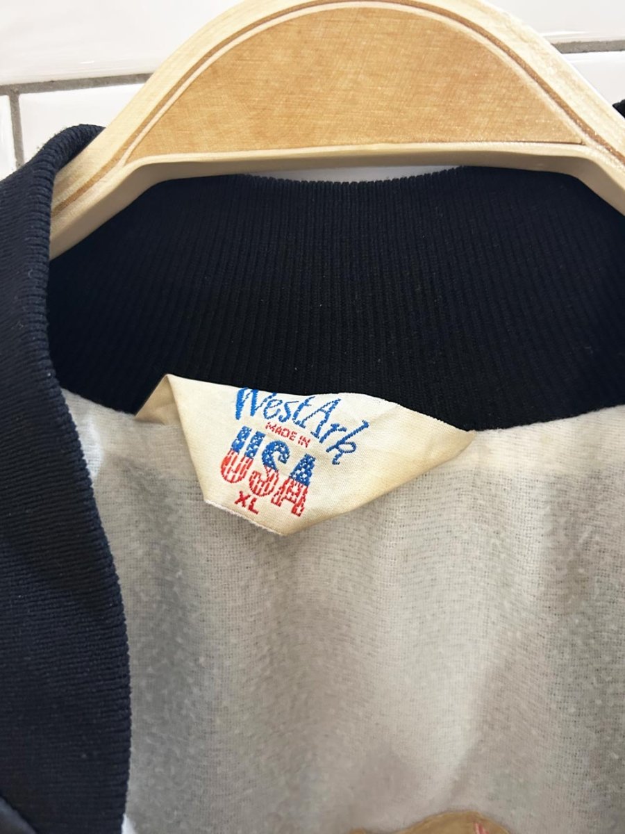 vintage 70s del johnstons speedway satin jacket - good market thrift store