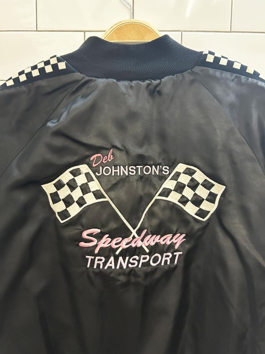 vintage 70s del johnstons speedway satin jacket - good market thrift store