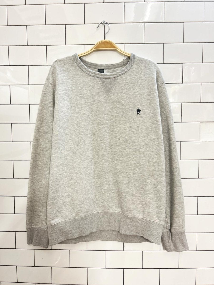 french connection oversized minimal fleece crew - good market thrift store