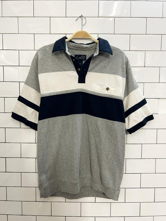 vintage arnold palmer big stripe polo - good market thrift store