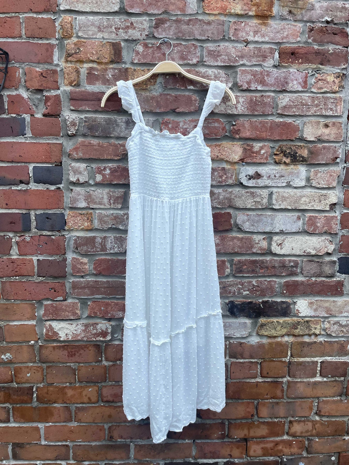 maurices smocked tiered midi sundress
