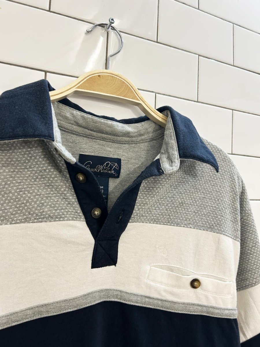 vintage arnold palmer big stripe polo - good market thrift store