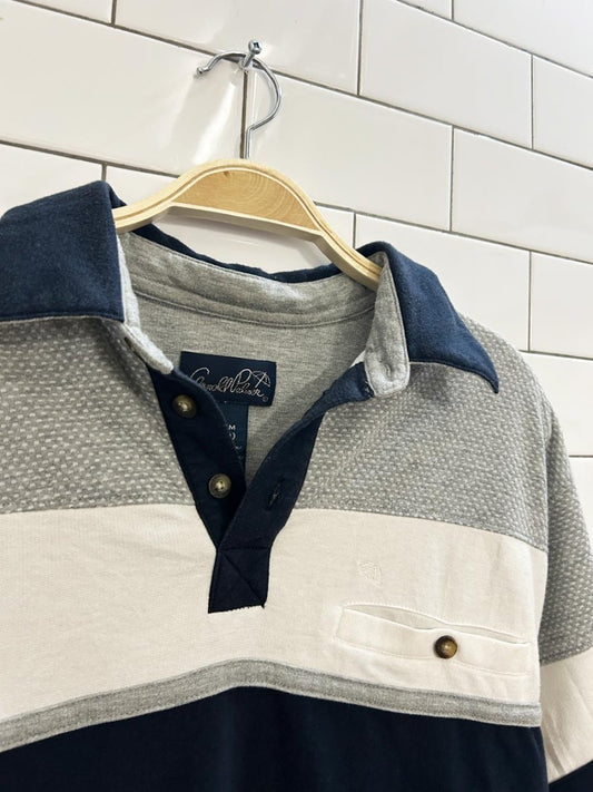 vintage arnold palmer big stripe polo - good market thrift store