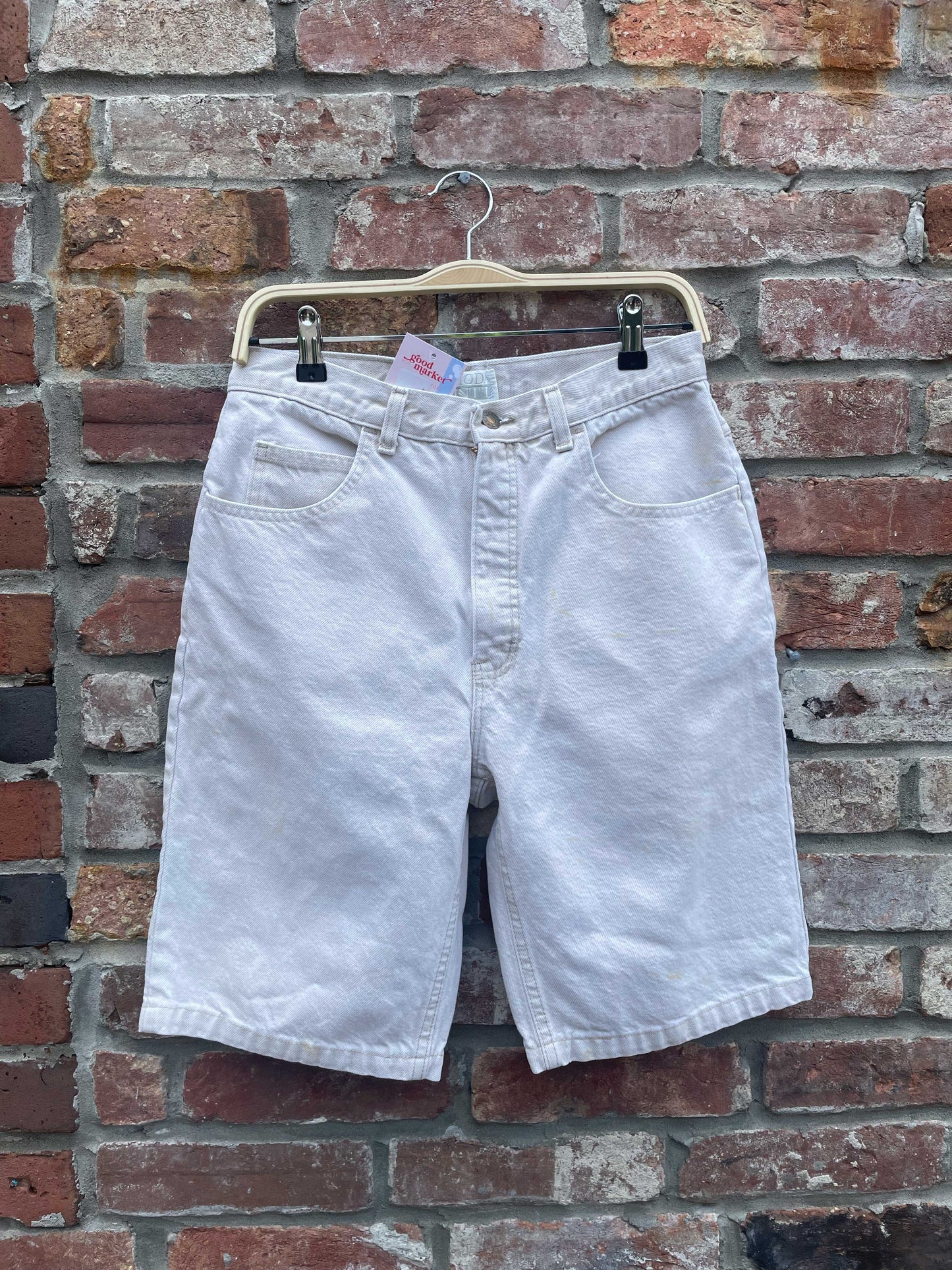 vintage moda int'l 9" long denim short