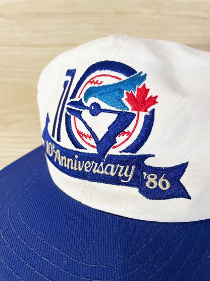 vintage 86 blue jays mlb snapback hat - good market thrift store