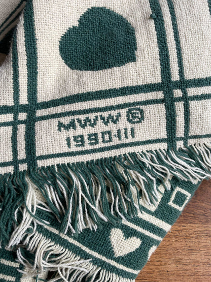vintage 90s country home cotton throw