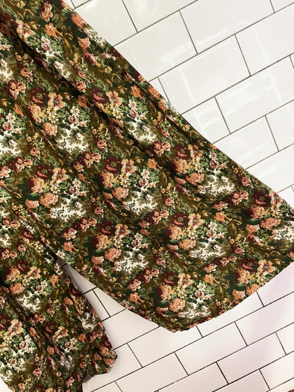 vintage 90s all that jazz floral wide leg jumpsuit | made in USA - good market thrift store