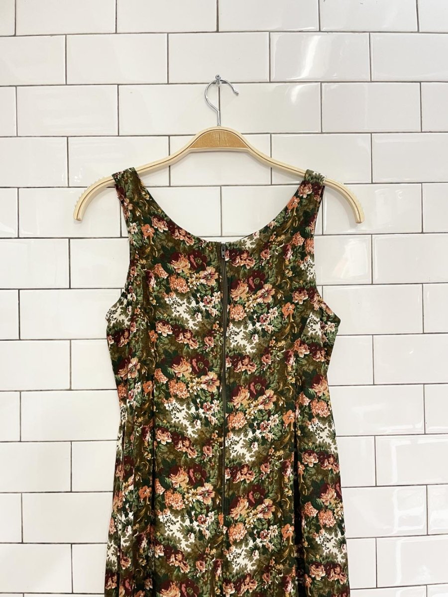 vintage 90s all that jazz floral wide leg jumpsuit | made in USA - good market thrift store