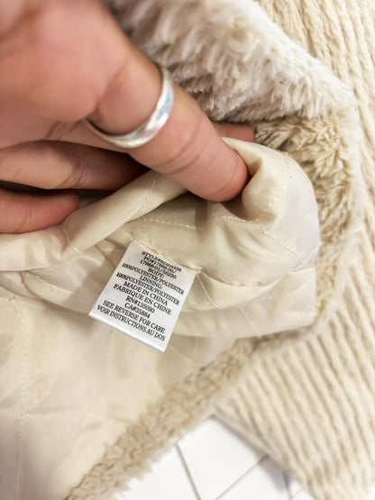 rag poets ribbed fleece trucker jacket - good market thrift store