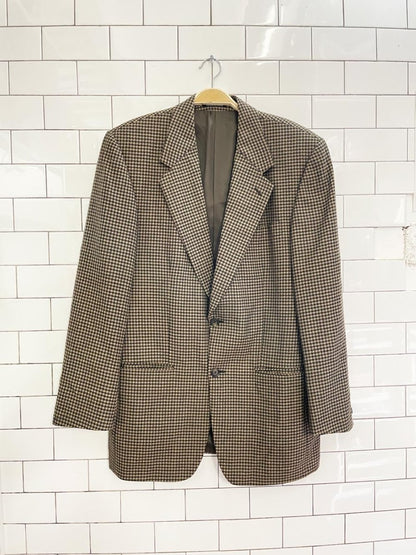 vintage shortens wool houndstooth blazer - good market thrift store