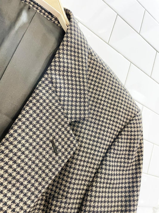 vintage shortens wool houndstooth blazer - good market thrift store