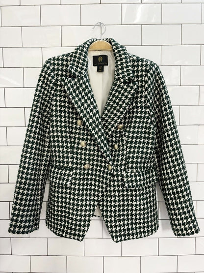 house of harlow 1960 houndstooth sequin blazer - good market thrift store