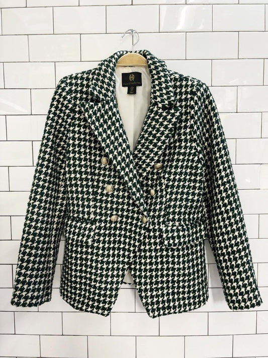 house of harlow 1960 houndstooth sequin blazer - good market thrift store