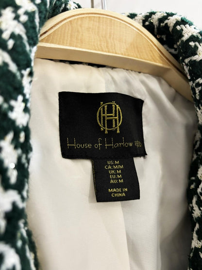 house of harlow 1960 houndstooth sequin blazer - good market thrift store