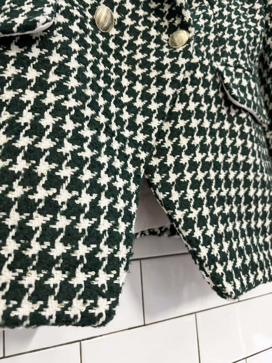 house of harlow 1960 houndstooth sequin blazer - good market thrift store